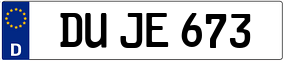 Truck License Plate